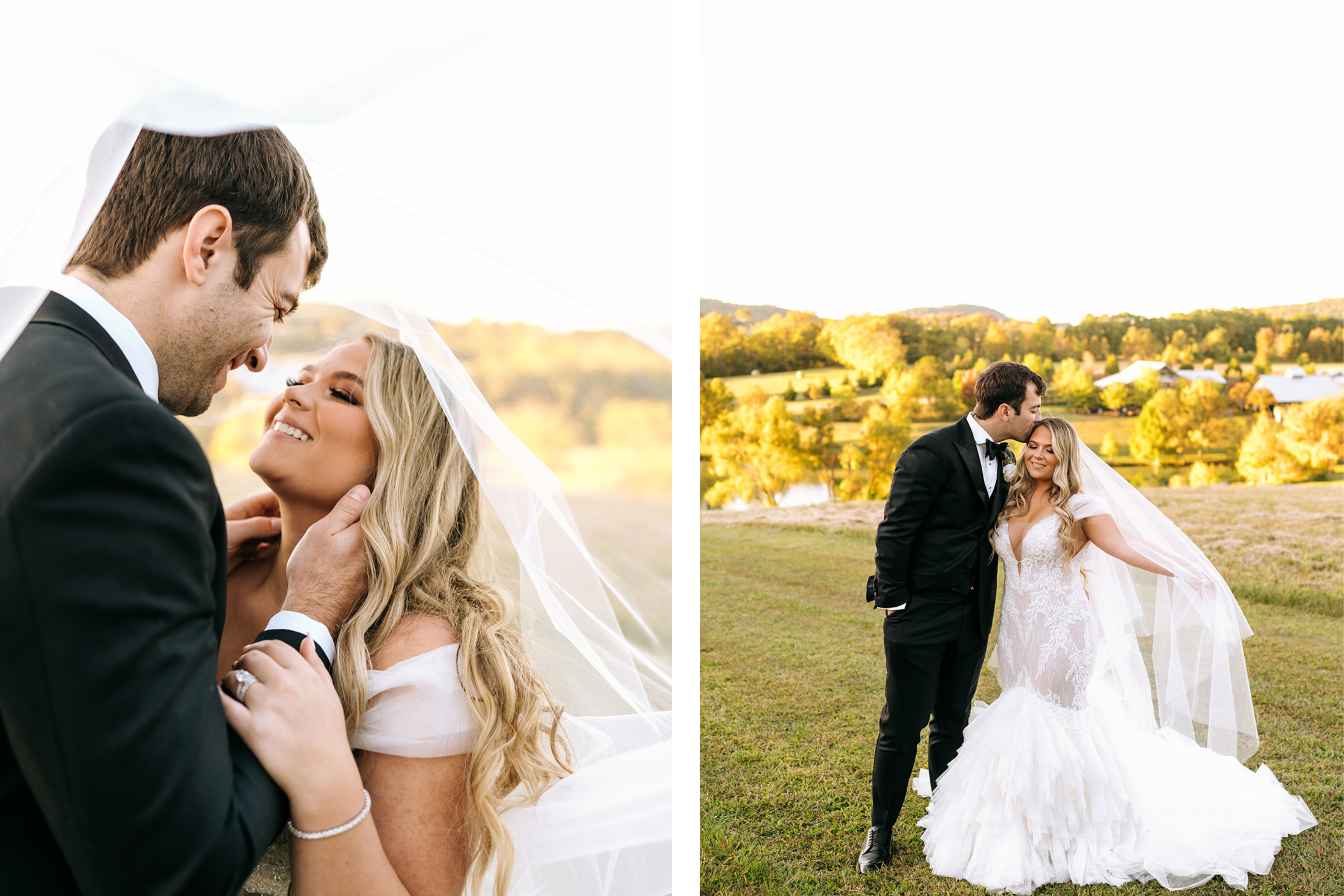 mint springs tennessee wedding fall